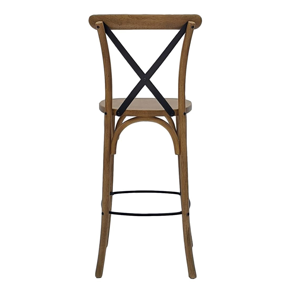 HX871 Bristol Bar Chair in Weathered Oak