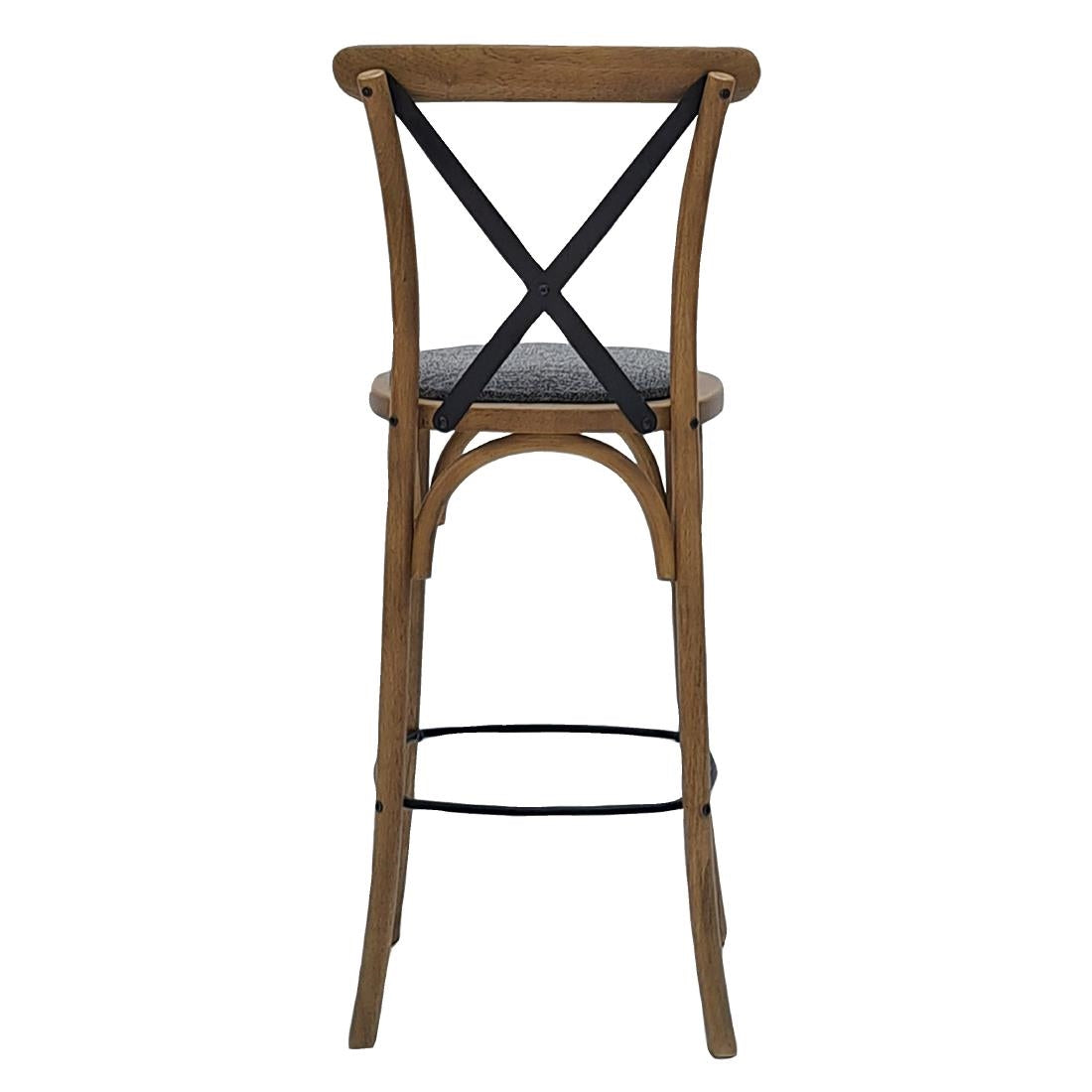 HX883 Bristol Bar Chair in Weathered Oak with Shetland Smoke Seat