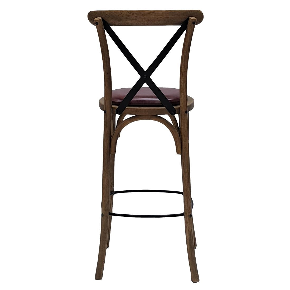 HX887 Bristol Bar Chair in Vintage with Bison Espresso Seat