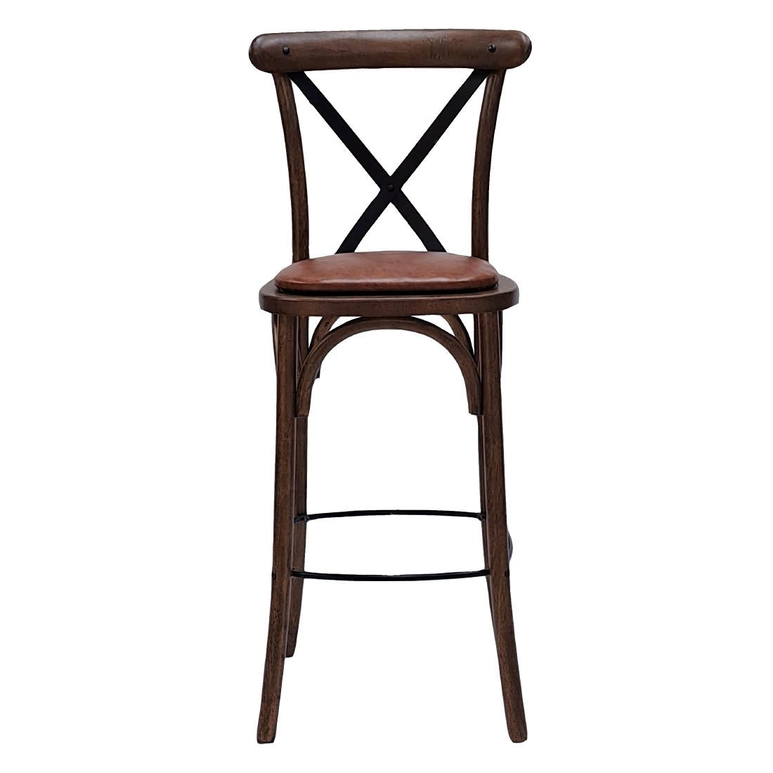 HX888 Bristol Bar Chair in Vintage with Bison Tan Seat