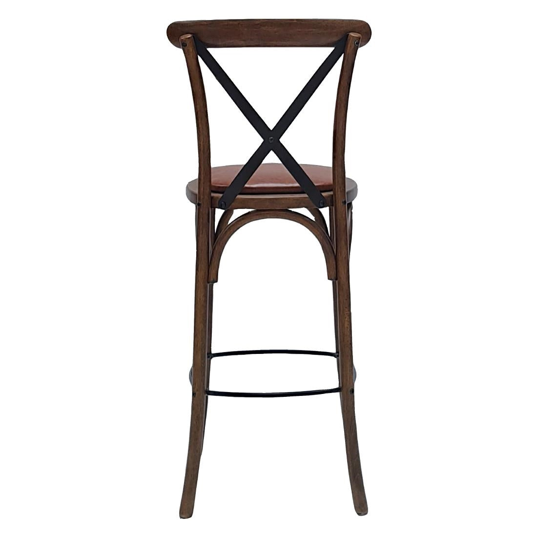 HX888 Bristol Bar Chair in Vintage with Bison Tan Seat