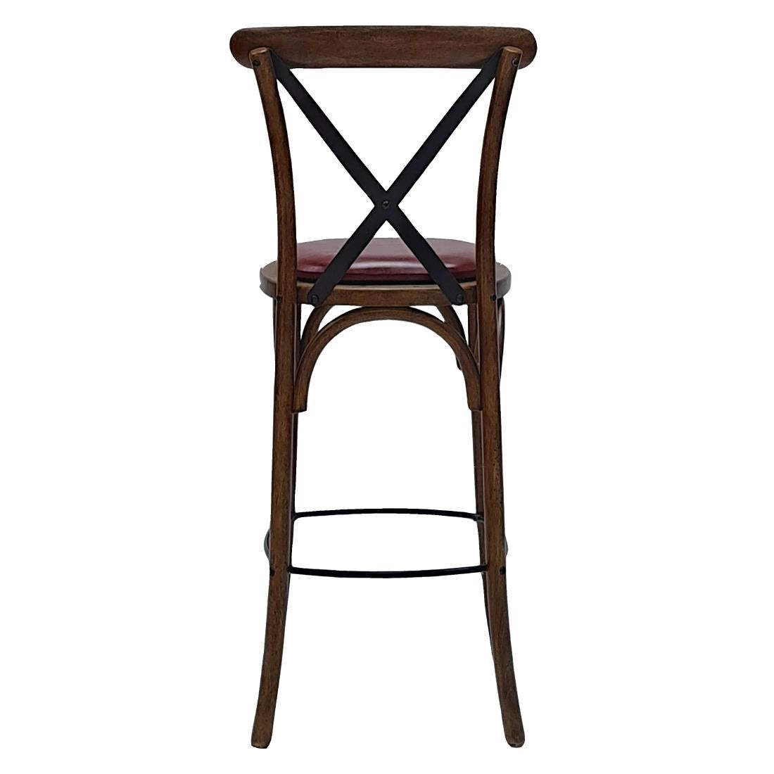 HX889 Bristol Bar Chair in Vintage with Bison Bordeaux Seat