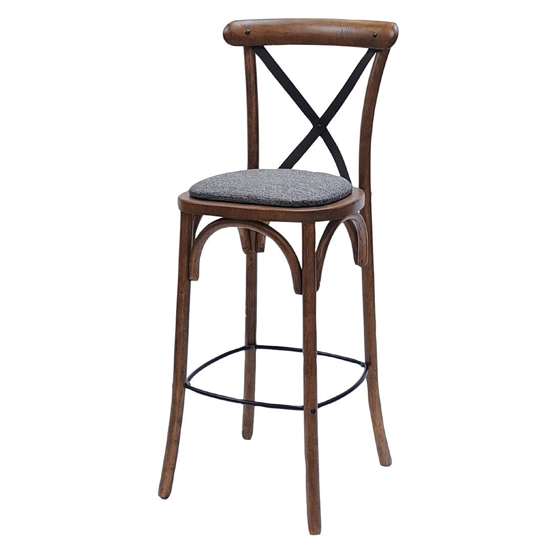 HX891 Bristol Bar Chair in Vintage with Shetland Smoke Seat