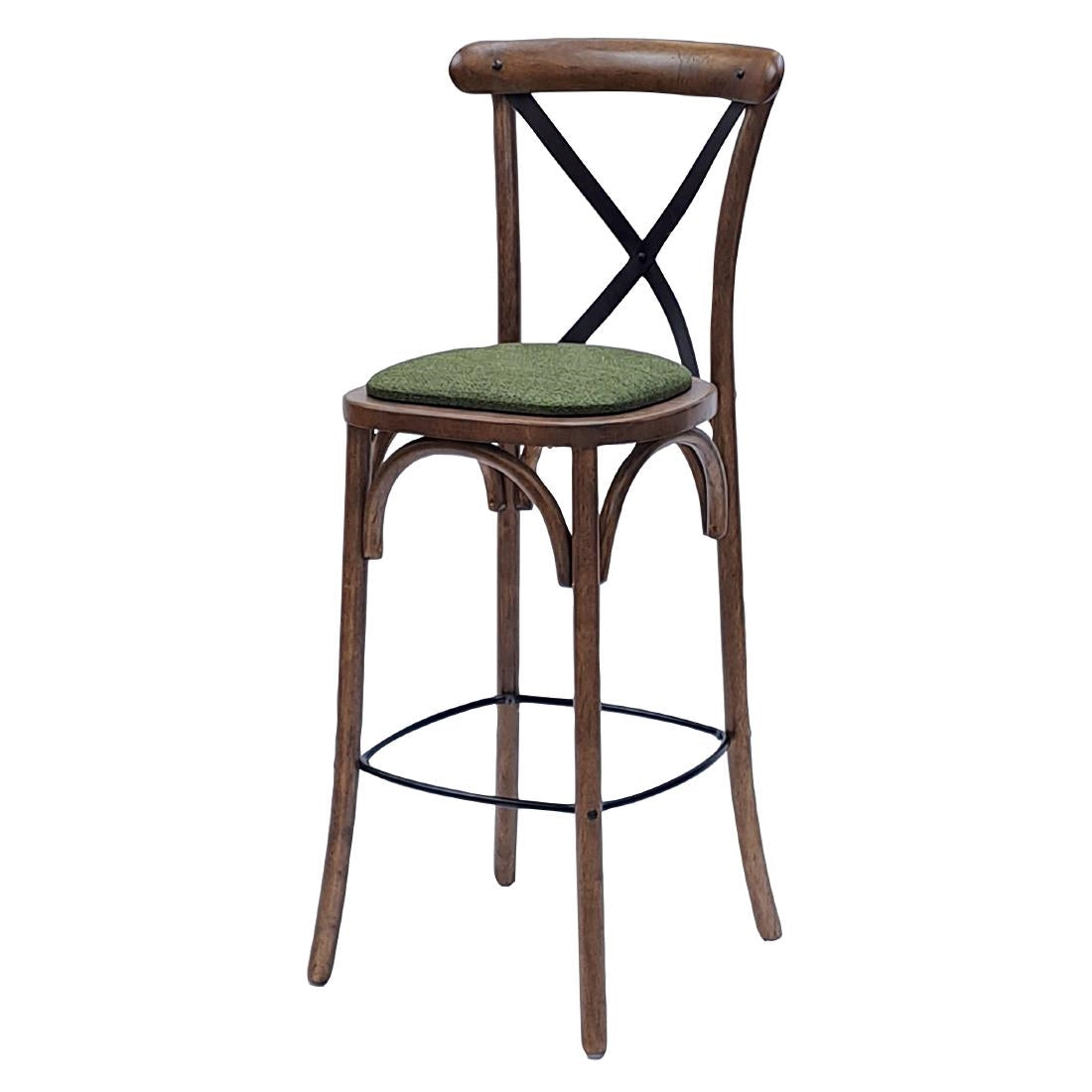 HX892 Bristol Bar Chair in Vintage with Shetland Forest Seat