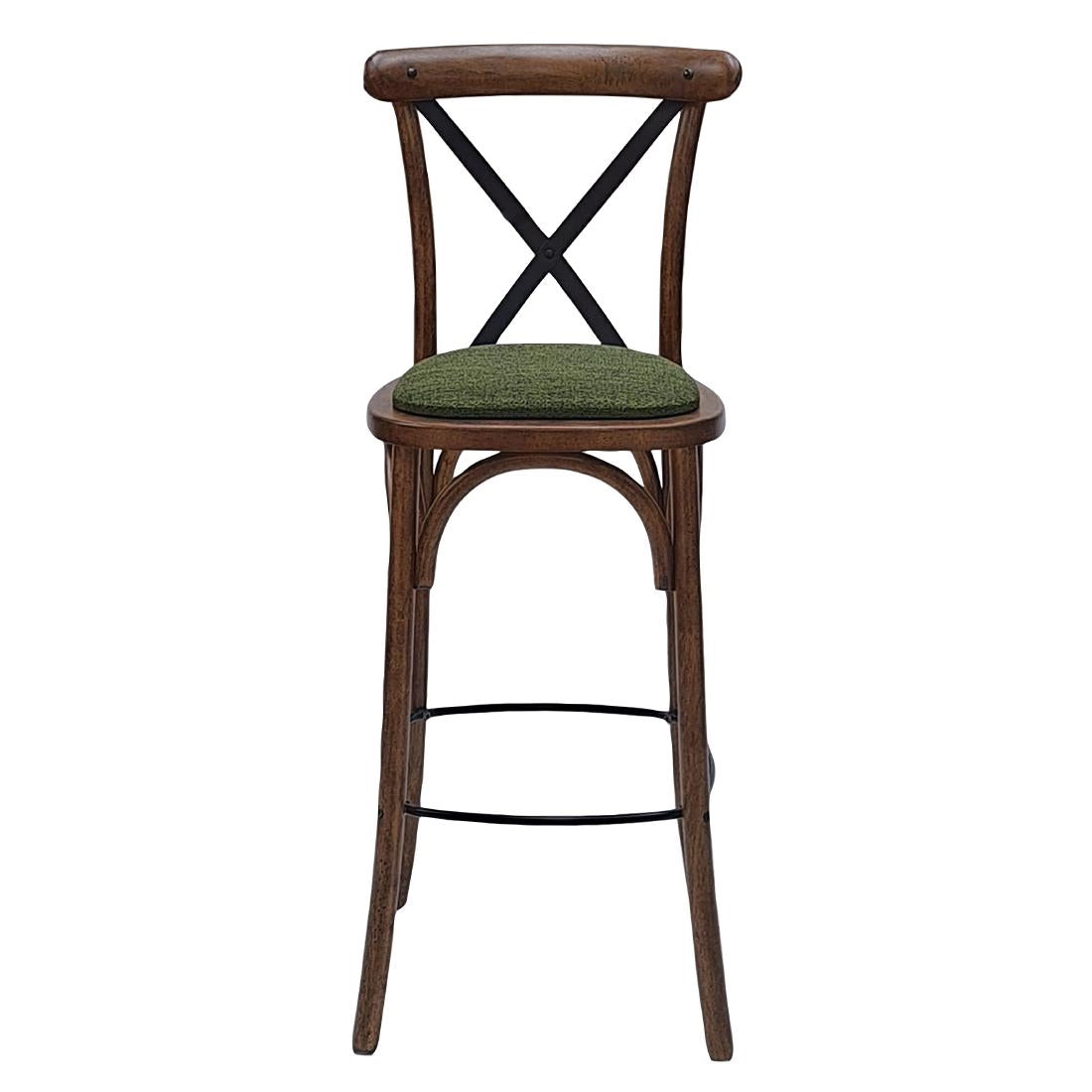 HX892 Bristol Bar Chair in Vintage with Shetland Forest Seat