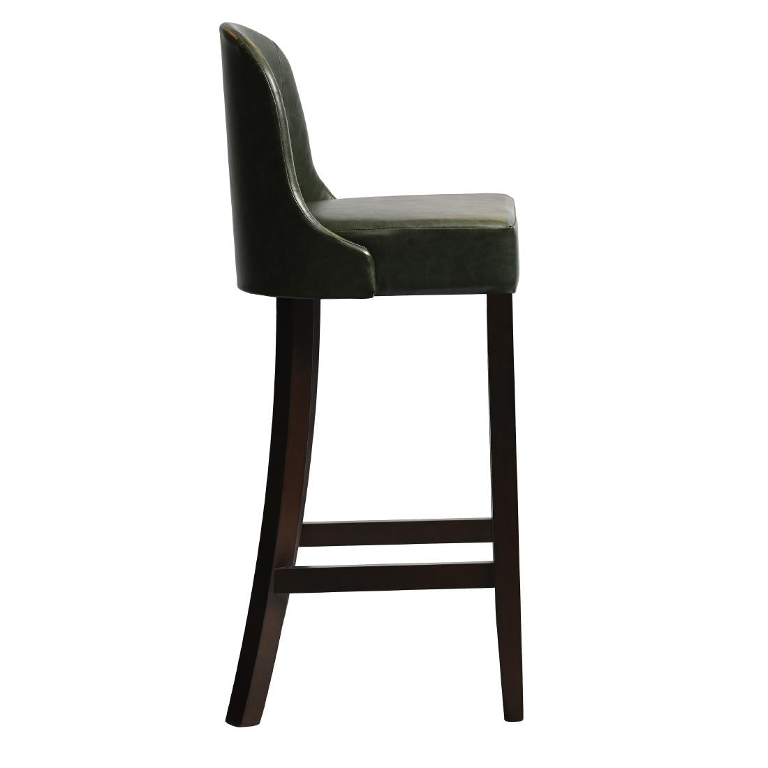 HX897 Kilsby Bar Chair in Dark Walnut with Bison Cedar Seat