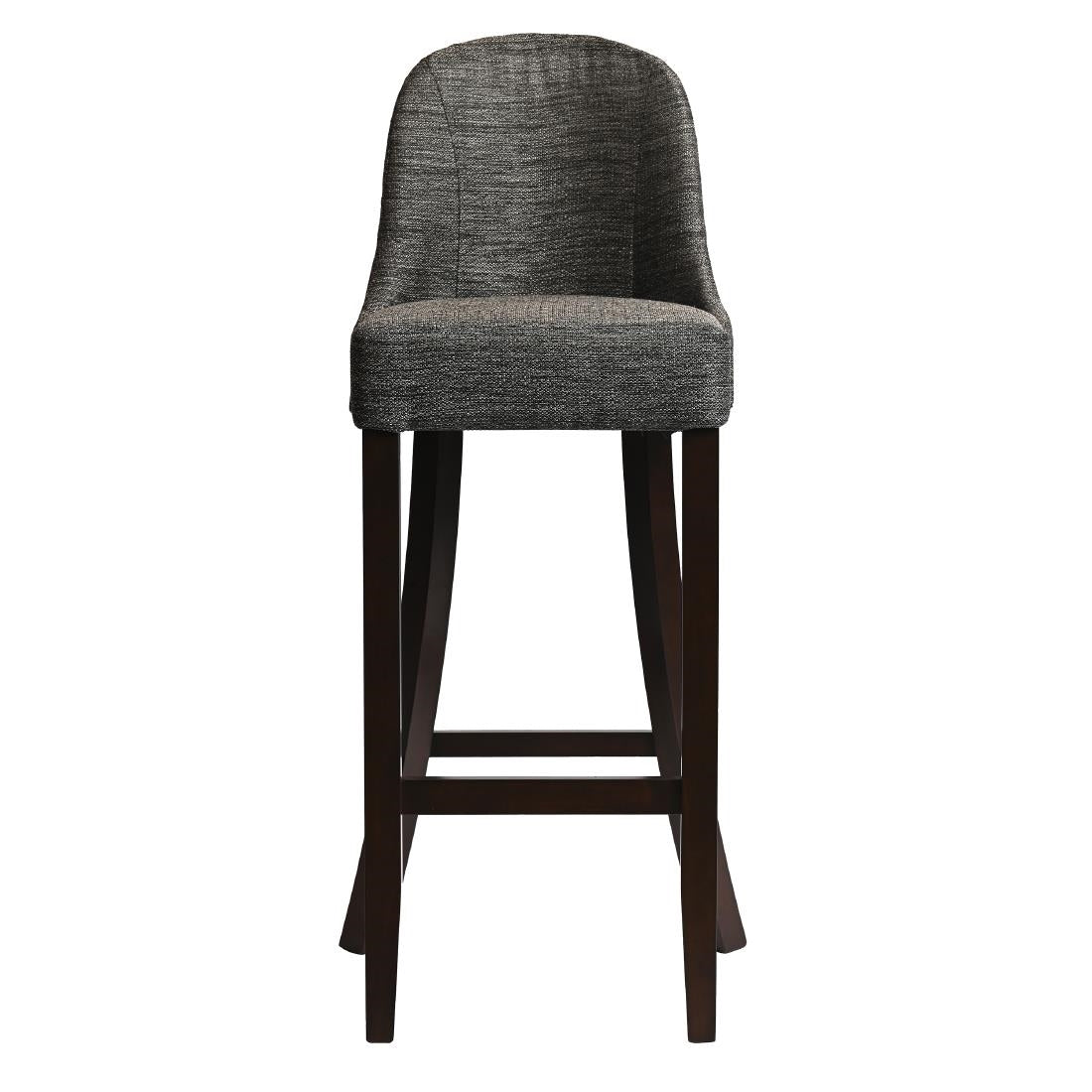 HX898 Kilsby Bar Chair in Dark Walnut with Shetland Smoke Seat