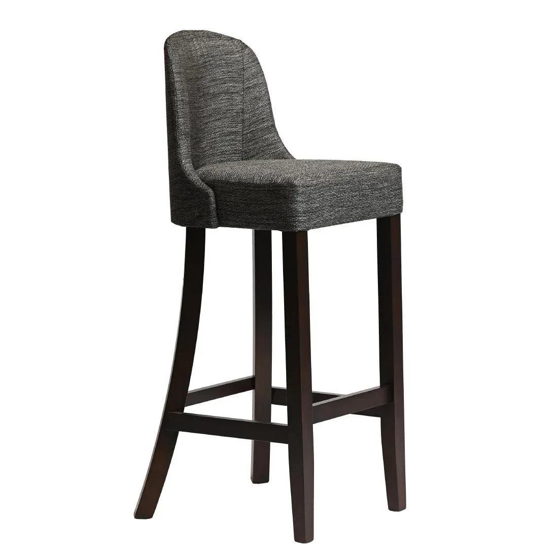 HX898 Kilsby Bar Chair in Dark Walnut with Shetland Smoke Seat
