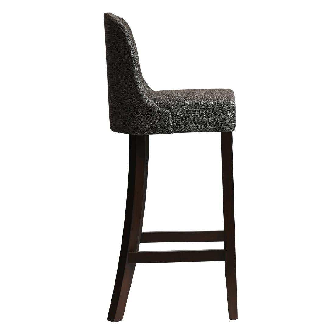 HX898 Kilsby Bar Chair in Dark Walnut with Shetland Smoke Seat