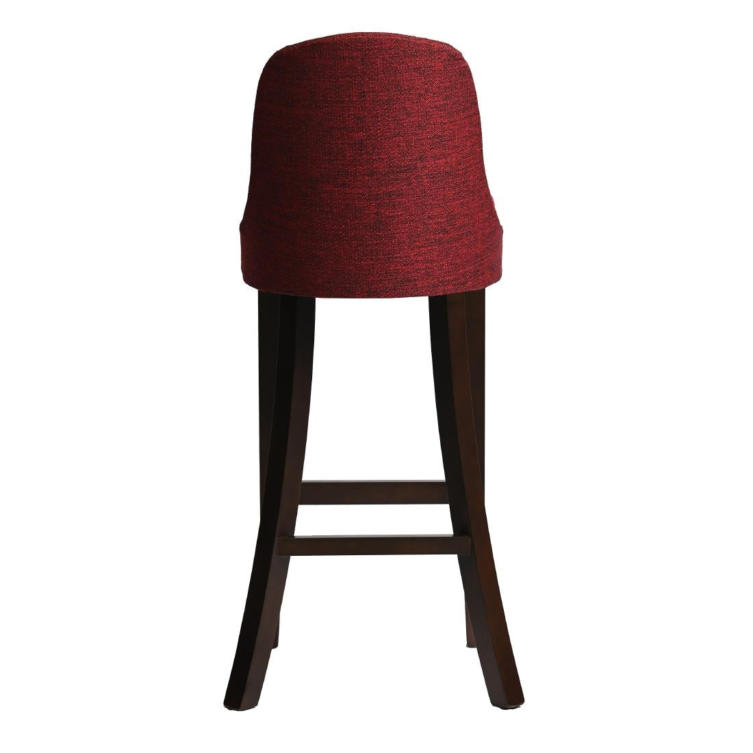 HX900 Kilsby Bar Chair in Dark Walnut with Shetland Scarlett Seat