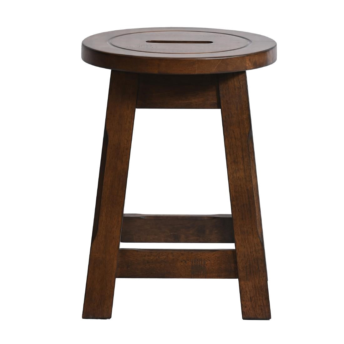 HX913 Wooden Top Low Stool in Vintage (Pack of 2)