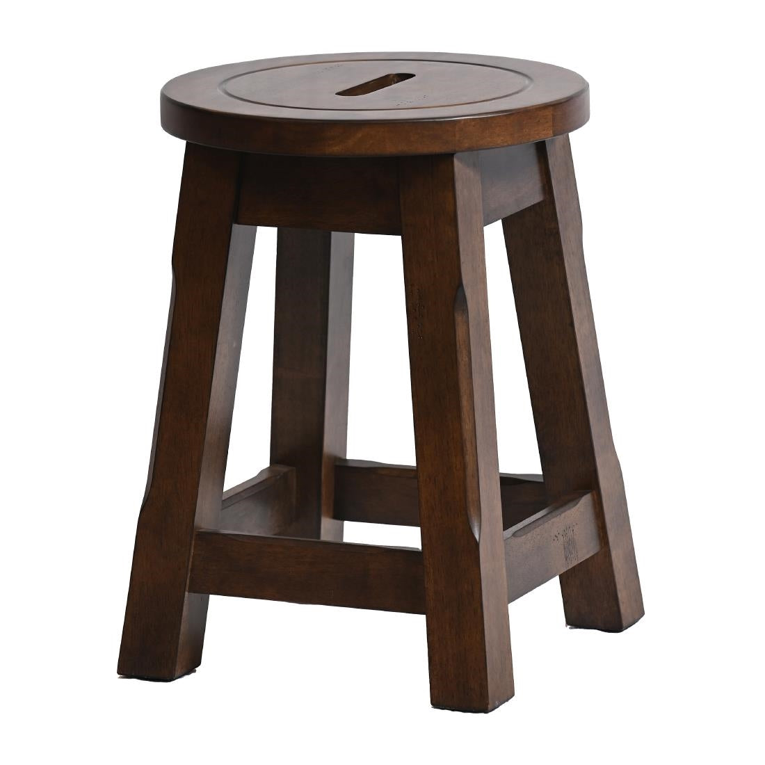 HX913 Wooden Top Low Stool in Vintage (Pack of 2)