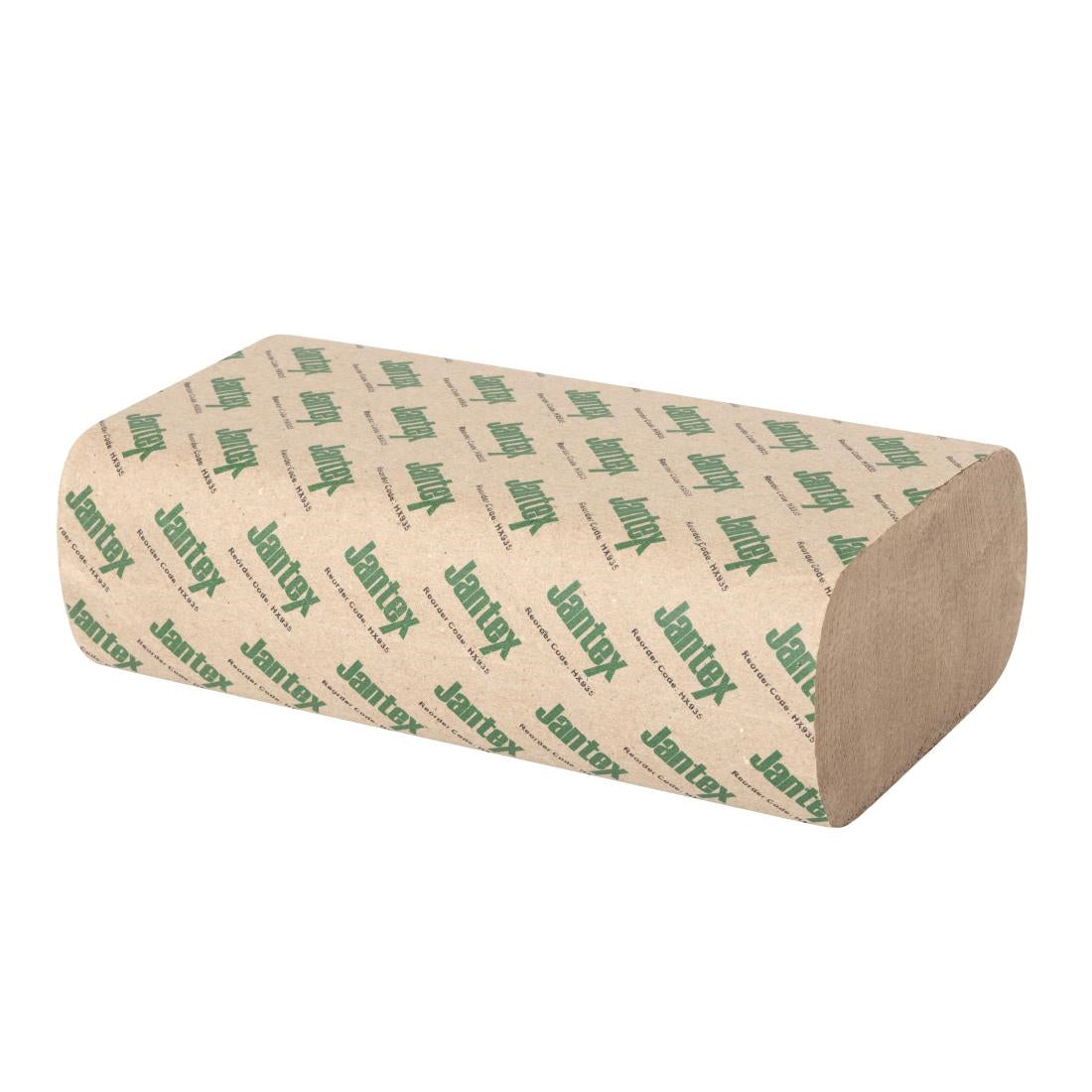 HX935 Jantex Green 100% Recycled Z Fold Hand Towels 2ply (2250 Sheets)