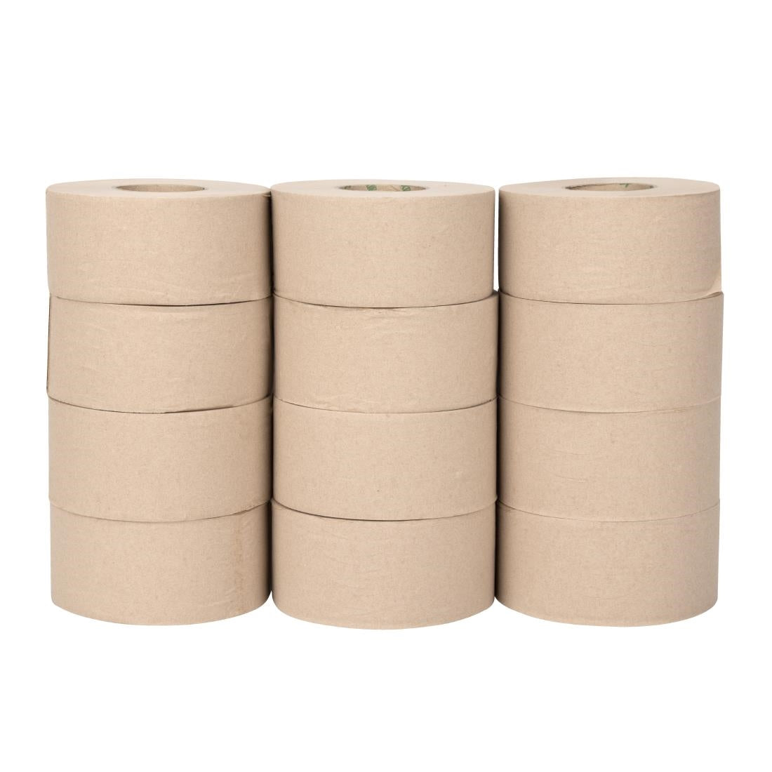 HX939 Jantex Green 100% Recycled Mini Jumbo Roll Refill 2ply - 150m (12 Pack)