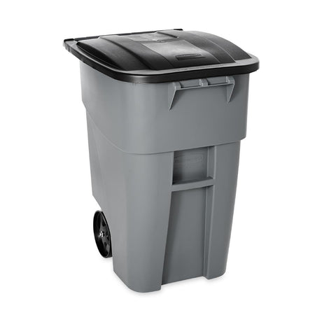HY002 Rubbermaid Brute Rollout Container Grey 189Ltr