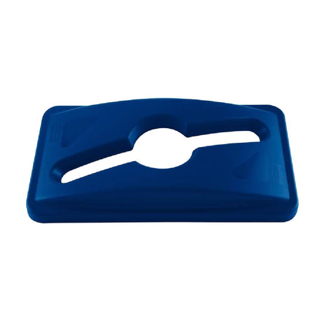 HY016 Rubbermaid Slim Jim Mixed Recycling Lid Blue