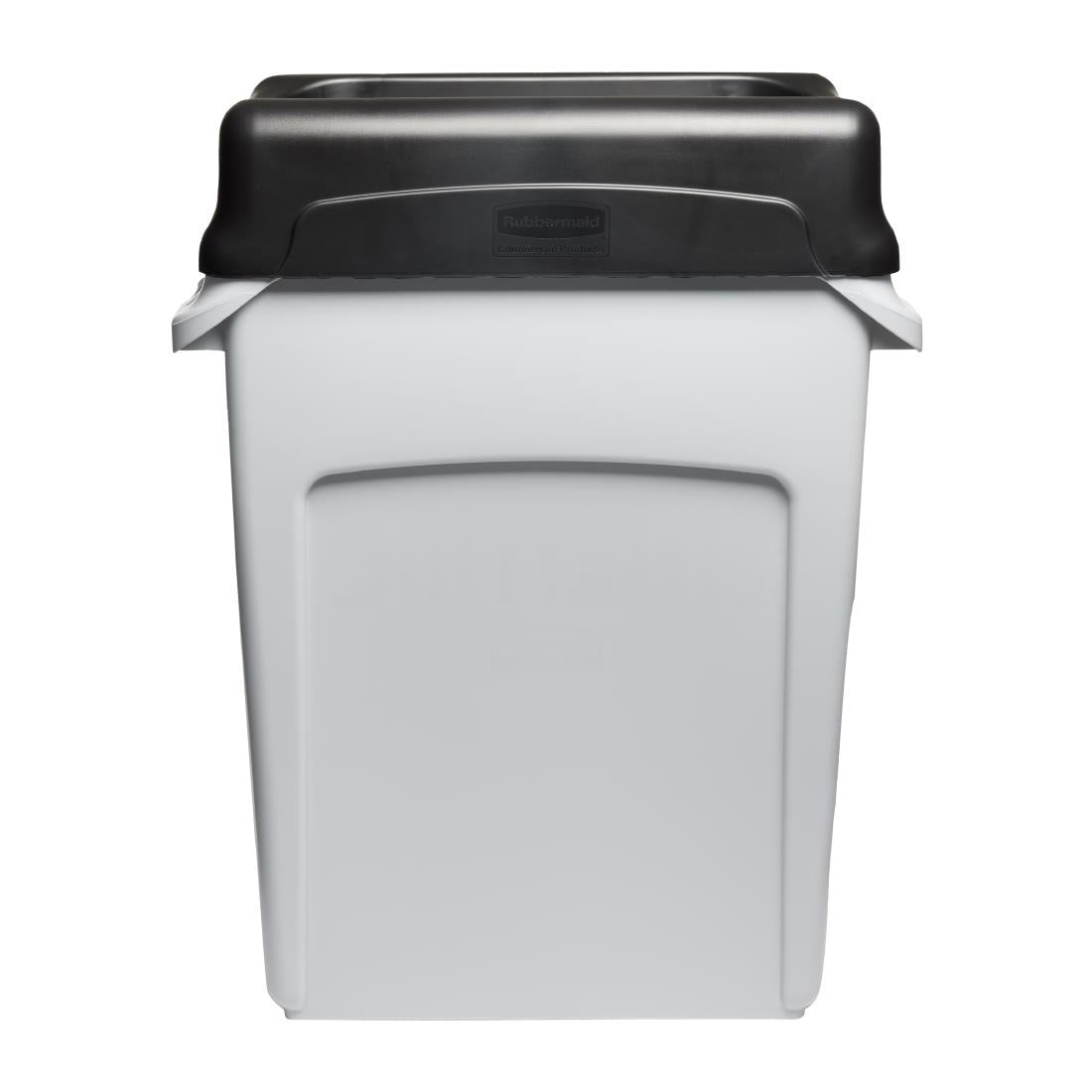 HY030 Rubbermaid Slim Jim Swing Lid Black