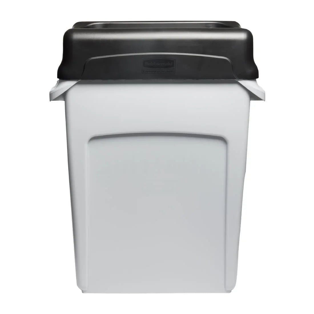 HY030 Rubbermaid Slim Jim Swing Lid Black