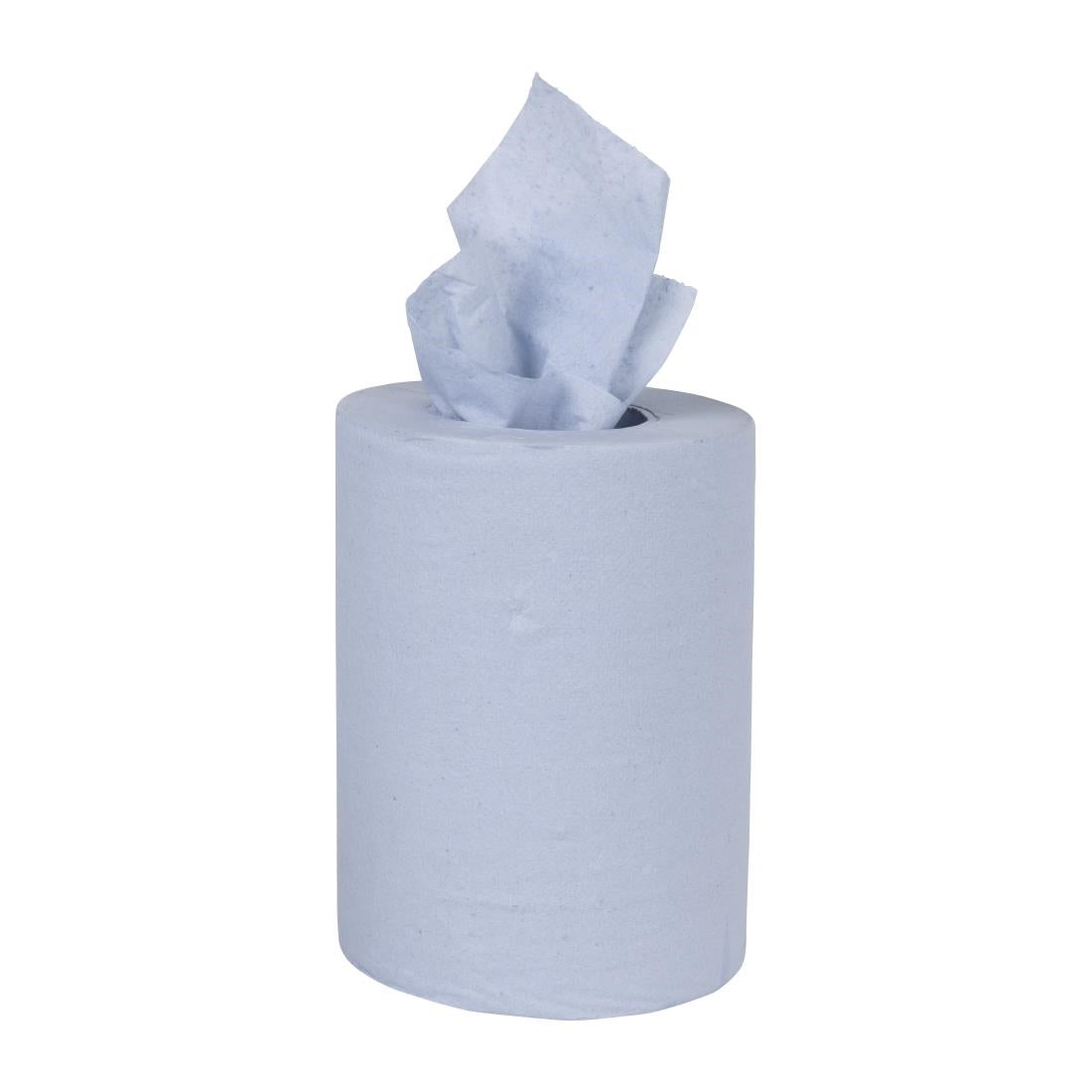 HY034 - Nisbets Essentials Centrefeed Blue Rolls 2-Ply 320 Sheets (2 pack)