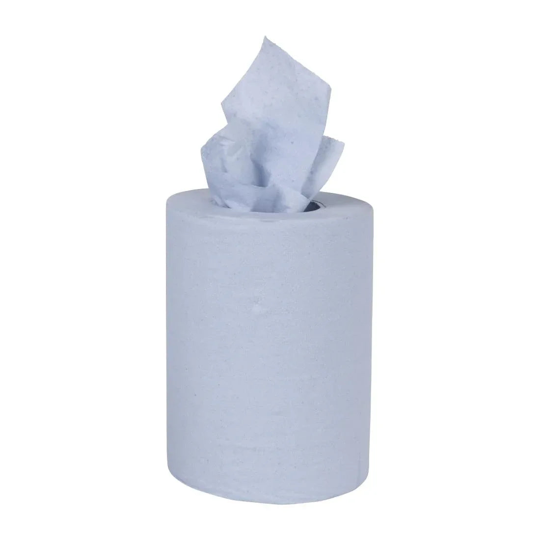 HY034 - Nisbets Essentials Centrefeed Blue Rolls 2-Ply 320 Sheets (2 pack)