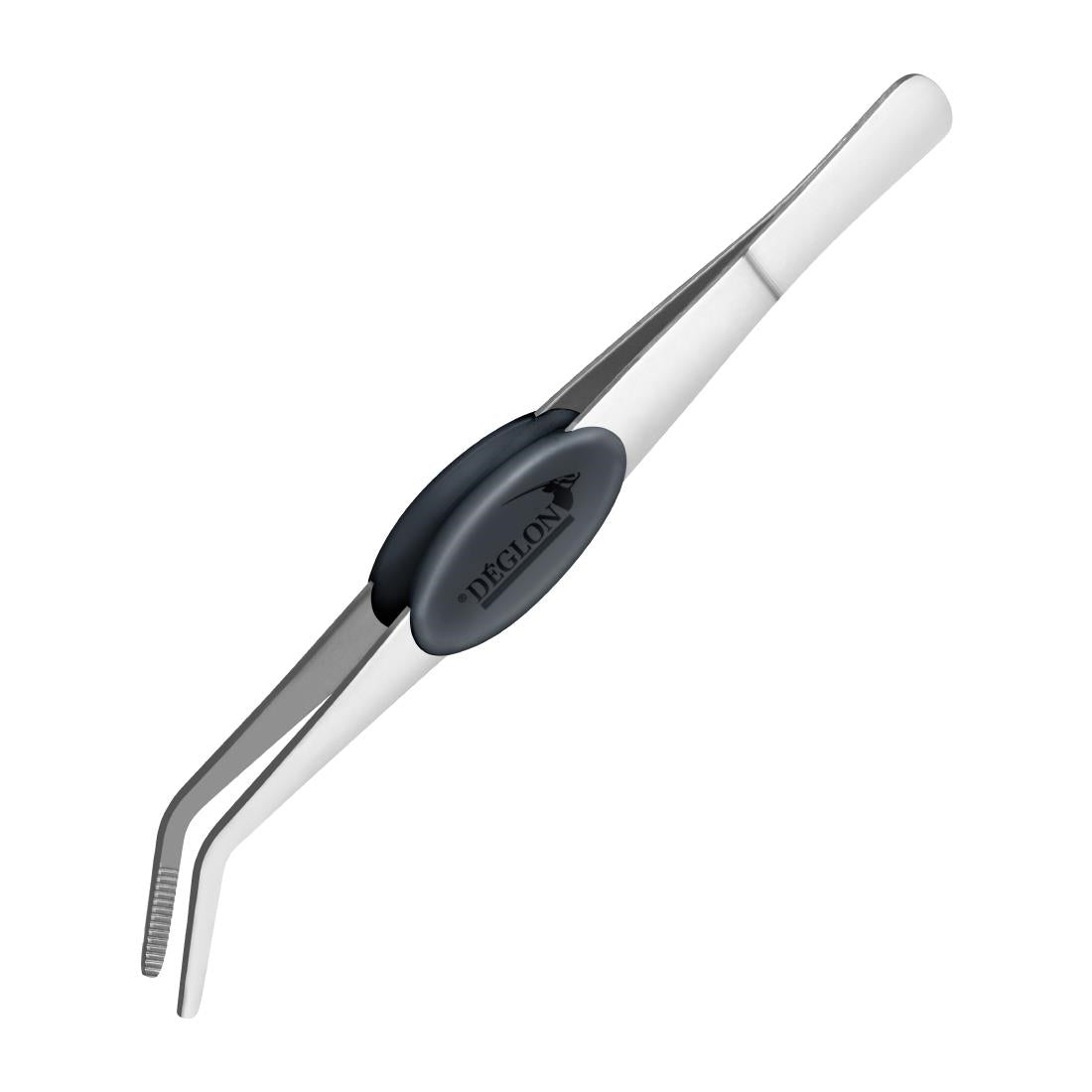 HY085 Deglon Precise Dressing Tweezers Curved End 16cm