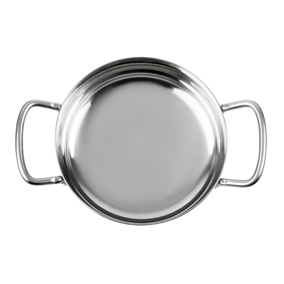 HY100 - Olympia Table Presentation Double Handle Dish Stainless Steel 125mm