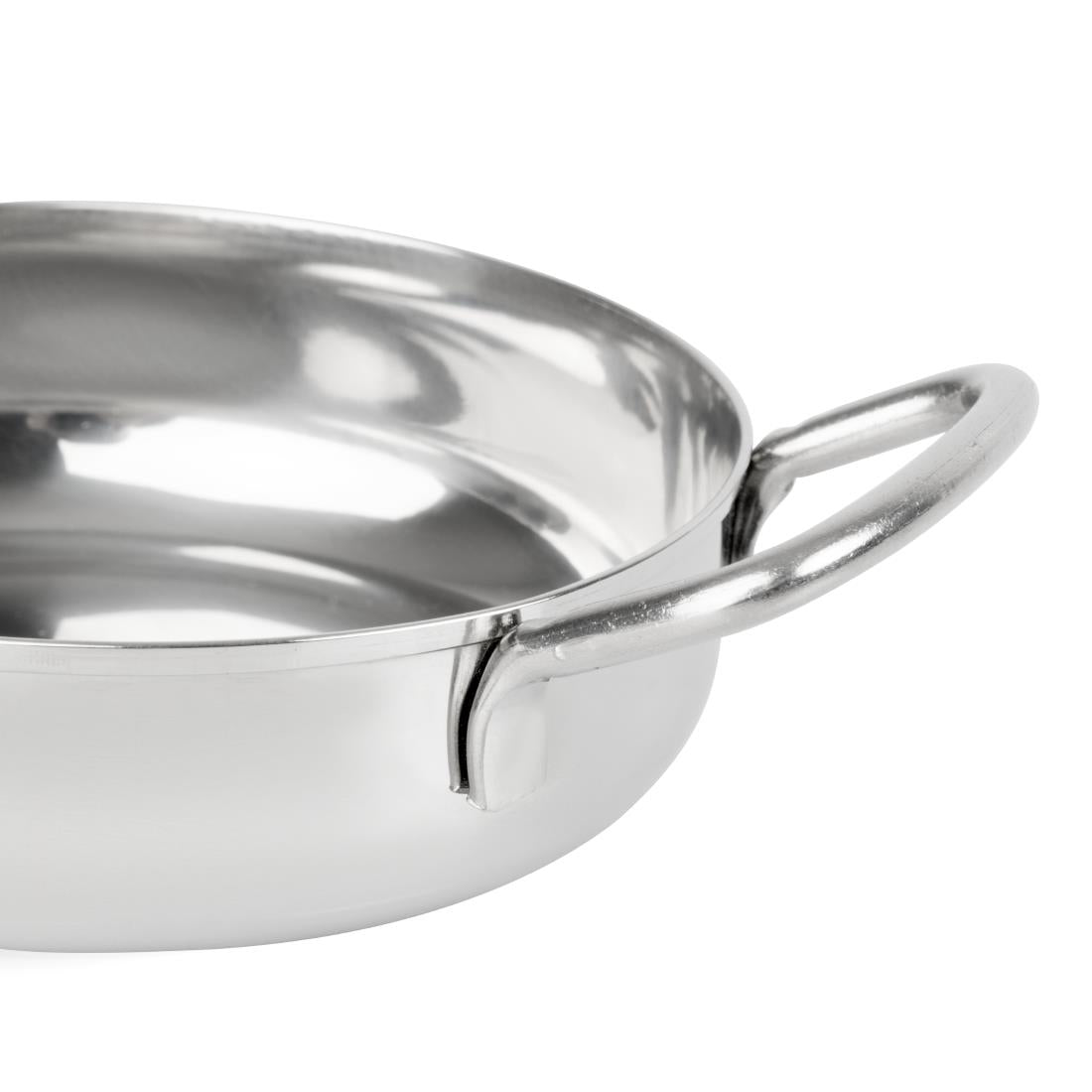 HY100 - Olympia Table Presentation Double Handle Dish Stainless Steel 125mm