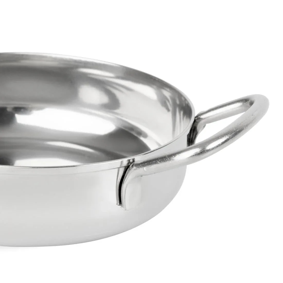 HY100 - Olympia Table Presentation Double Handle Dish Stainless Steel 125mm