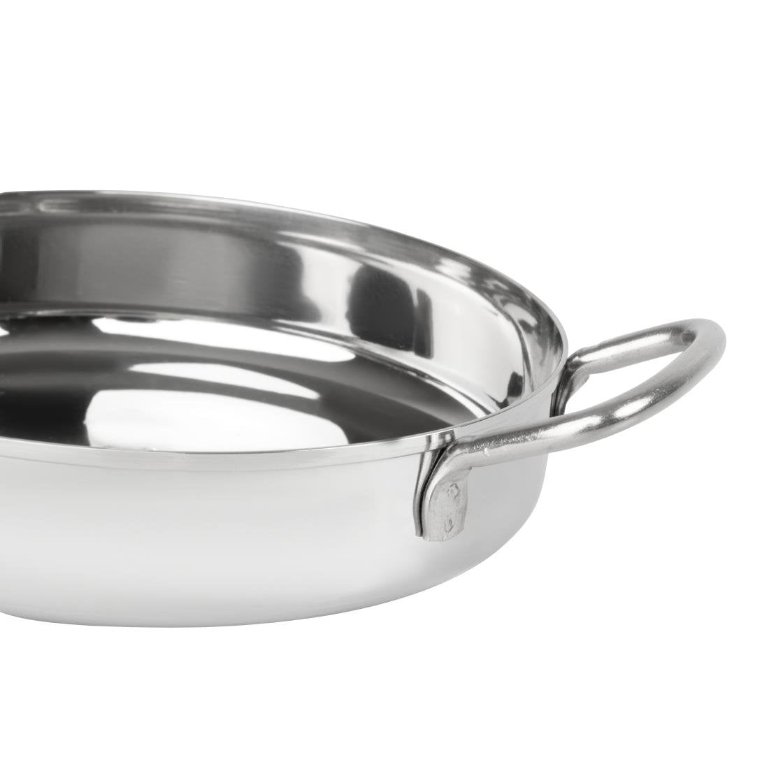 HY101 - Olympia Table Presentation Double Handle Dish Stainless Steel 150mm