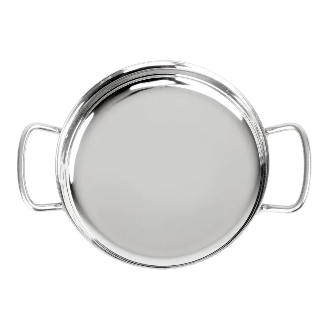 HY102 - Olympia Table Presentation Double Handle Dish Stainless Steel 180mm