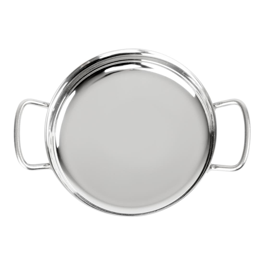 HY101 - Olympia Table Presentation Double Handle Dish Stainless Steel 150mm