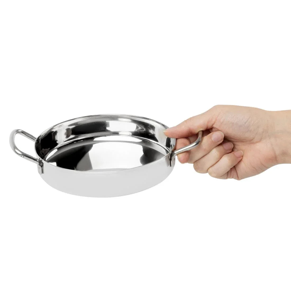HY101 - Olympia Table Presentation Double Handle Dish Stainless Steel 150mm