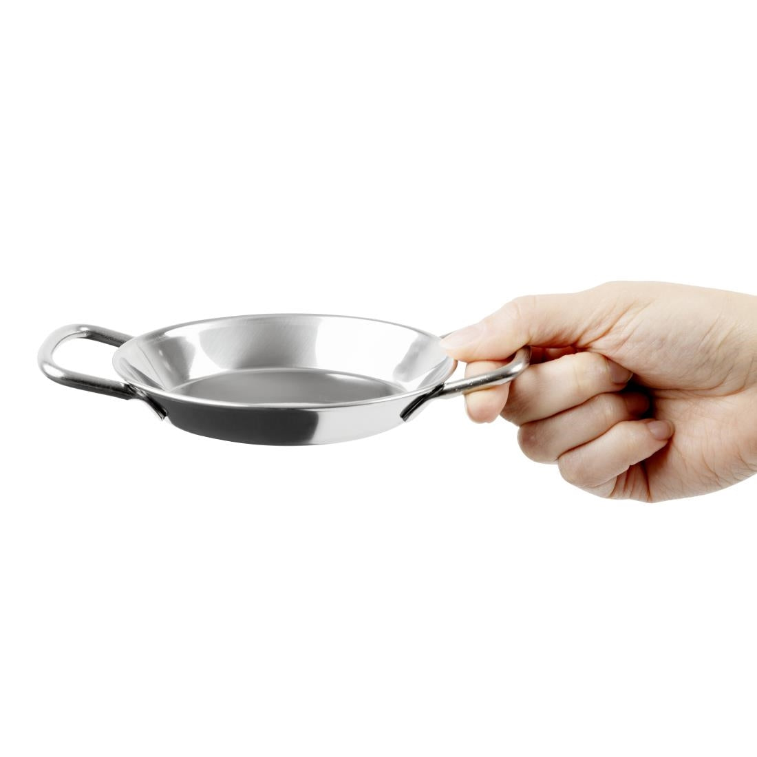 HY103 - Olympia Table Presentation Mini Paella Pan Stainless Steel 120mm