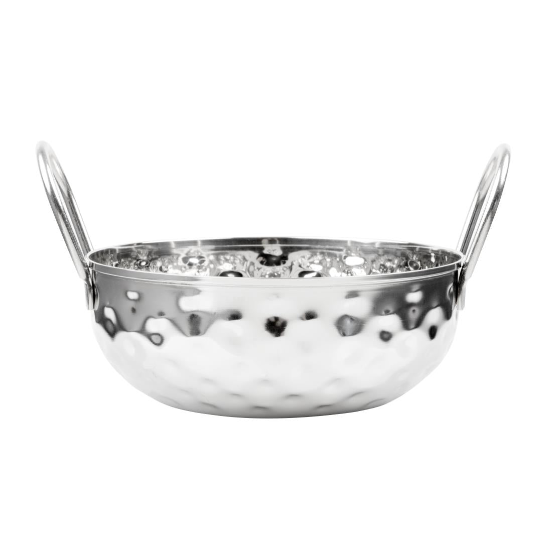 HY105 - Olympia Table Presentation Hammered Kadai Dish Stainless Steel 150mm