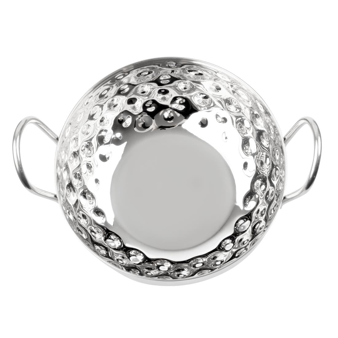 HY105 - Olympia Table Presentation Hammered Kadai Dish Stainless Steel 150mm