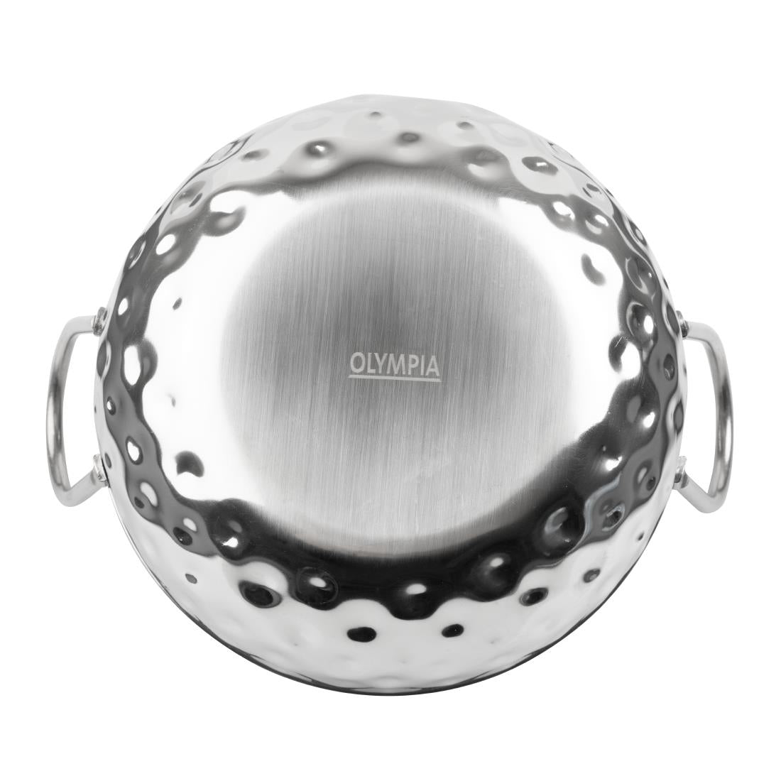 HY105 - Olympia Table Presentation Hammered Kadai Dish Stainless Steel 150mm