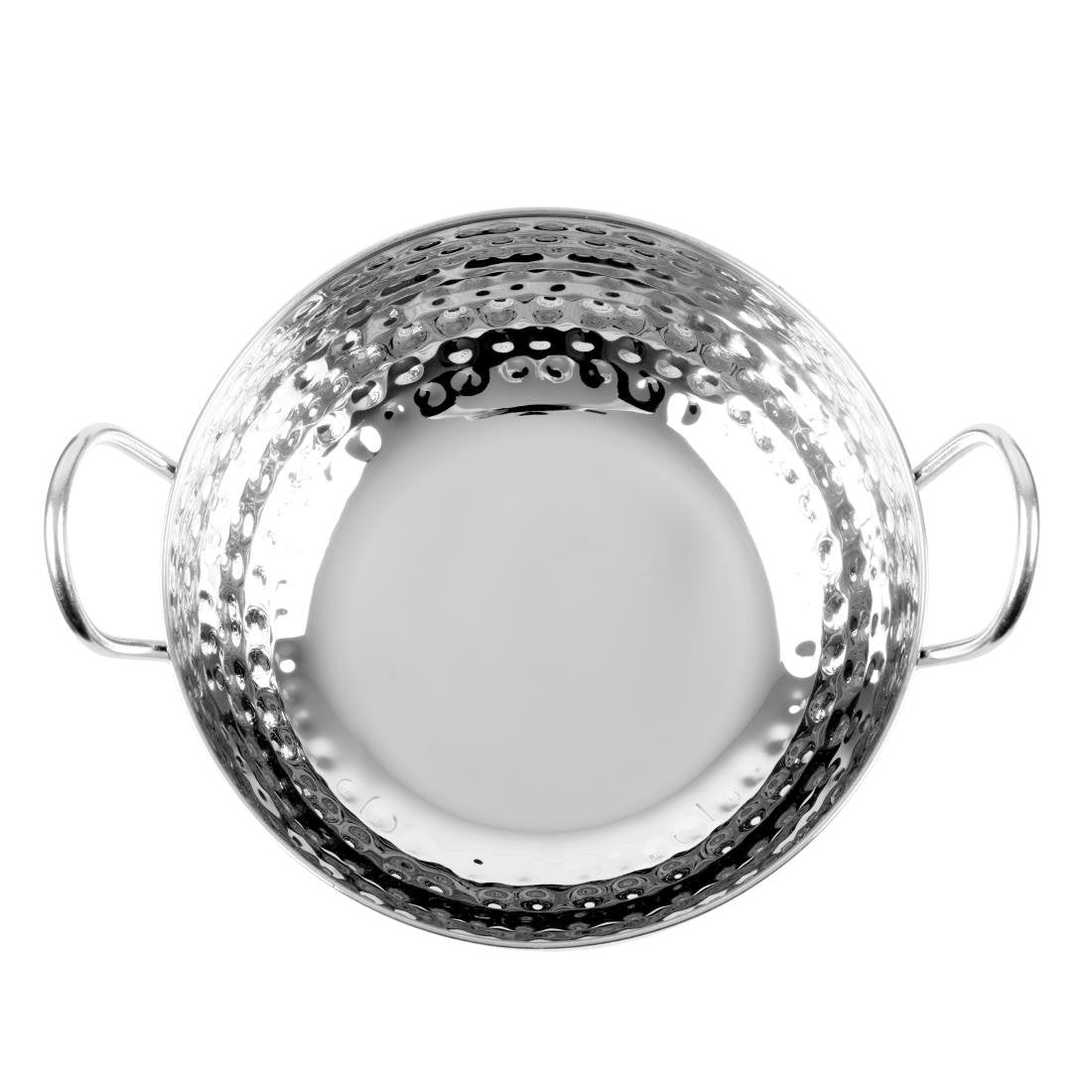 HY107 - Olympia Table Presentation Hammered Kadai Dish Stainless Steel 200mm