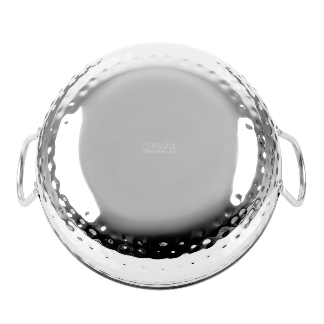 HY107 - Olympia Table Presentation Hammered Kadai Dish Stainless Steel 200mm