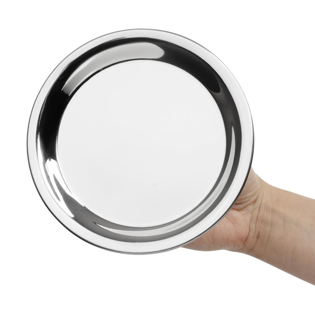 HY109 - Olympia Round Stainless Steel Tip Tray 150mm