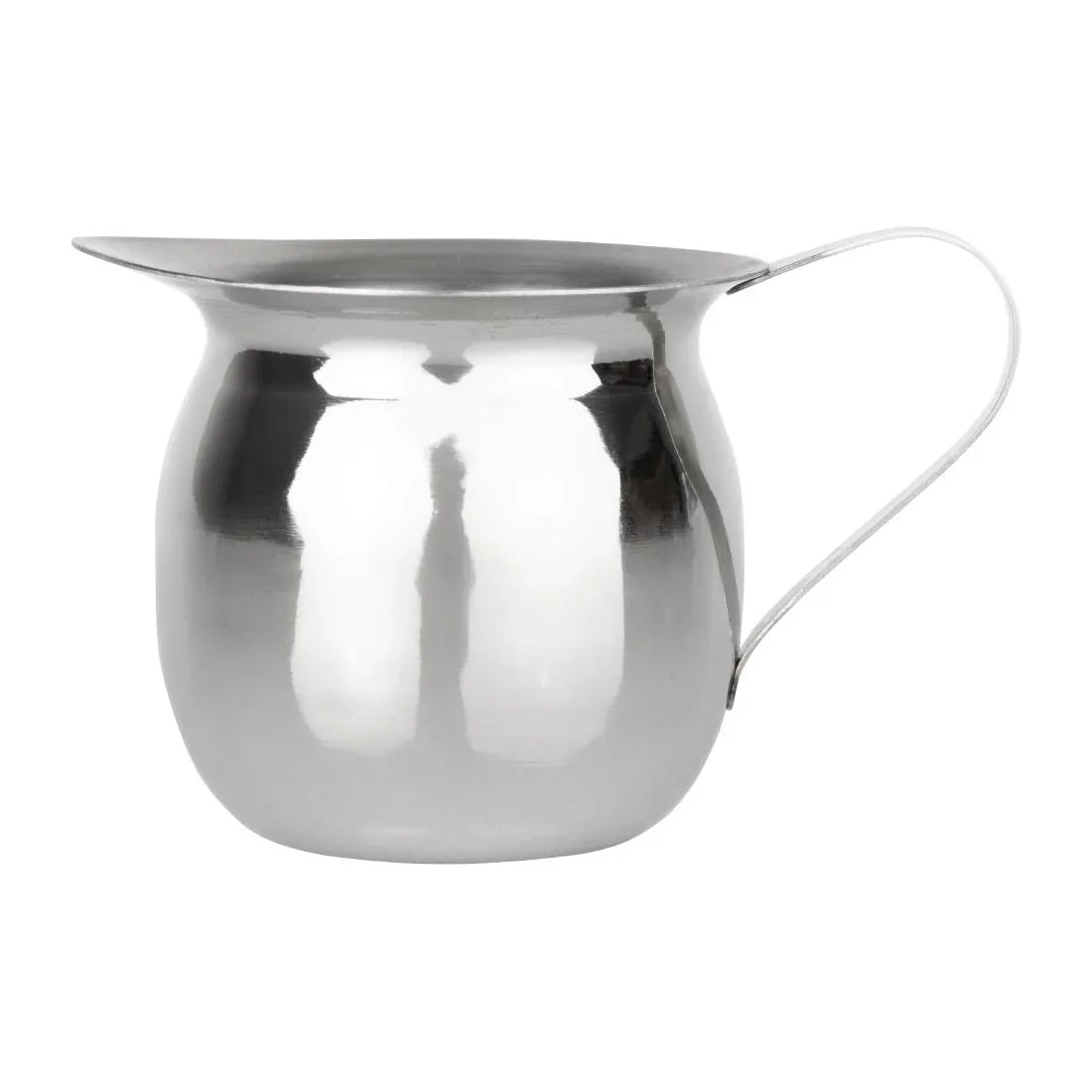 HY118 Olympia Mini Milk Jug Stainless Steel Plain 120ml (Pack of 6)