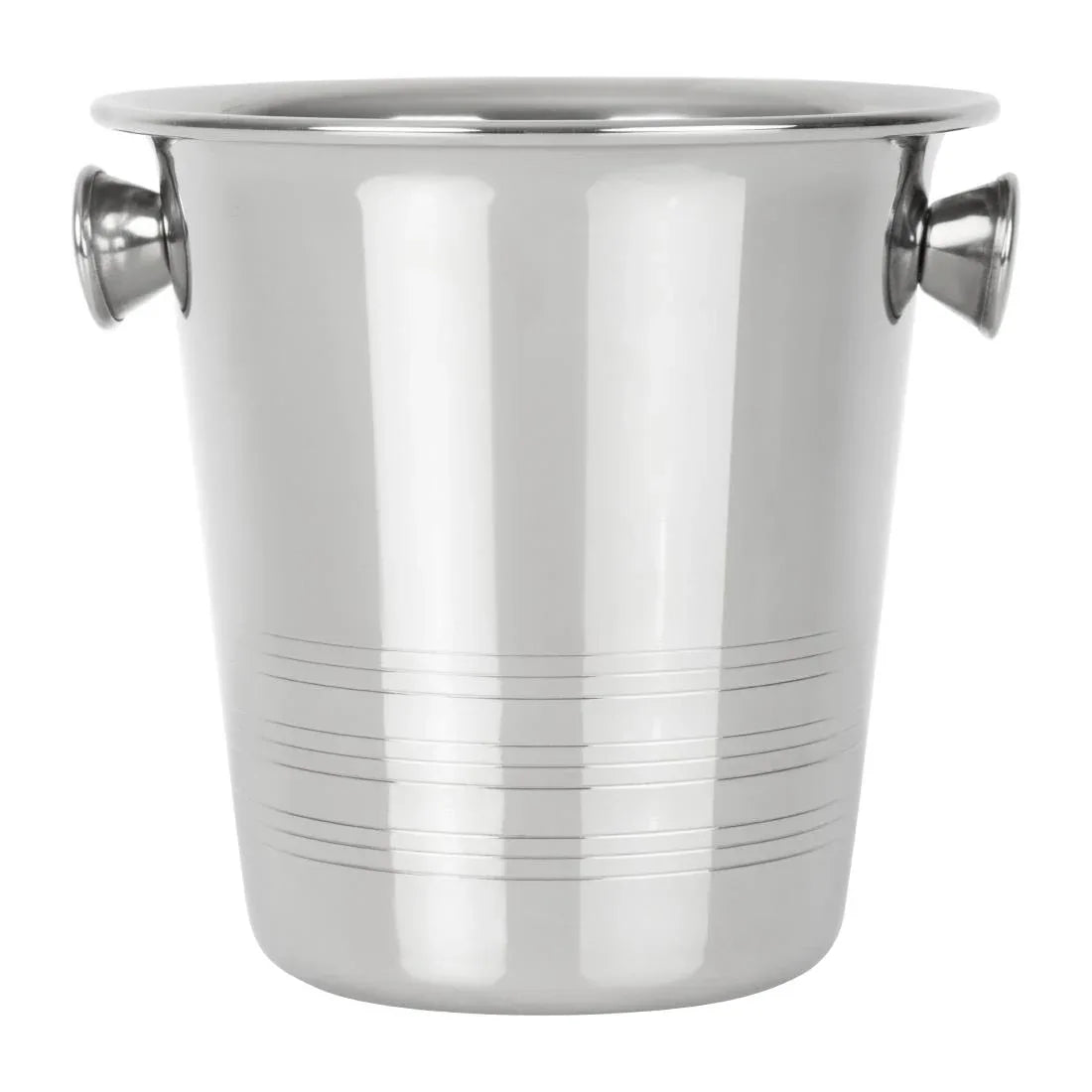 HY121 Olympia Ice Bucket with Handles and Etch Detail Stainless Steel 1050ml