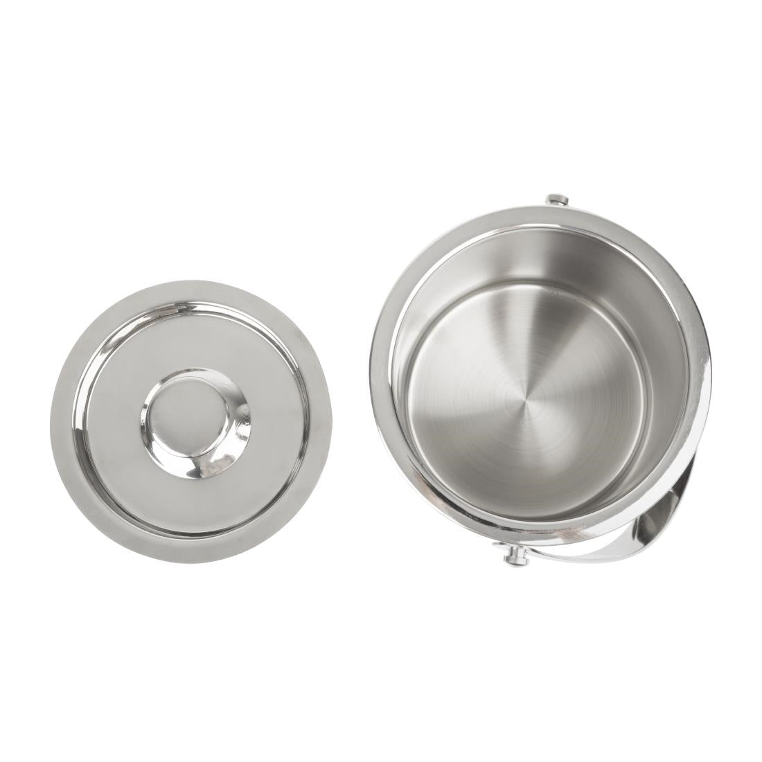 HY134 - Olympia Geo Double Wall Ice Bucket Stainless Steel 1950ml