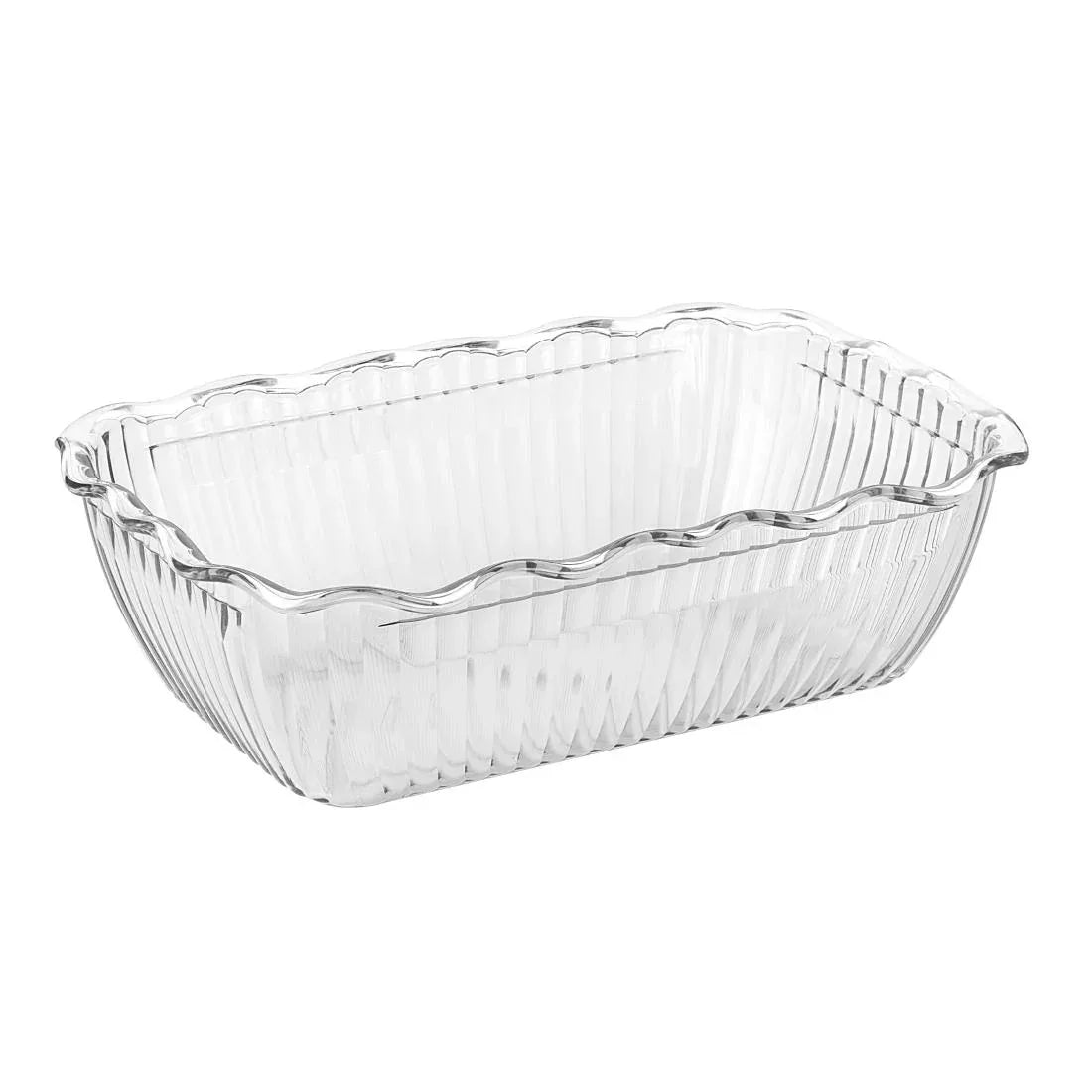 HY136 Olympia Kristallon Medium Salad Crock - Clear