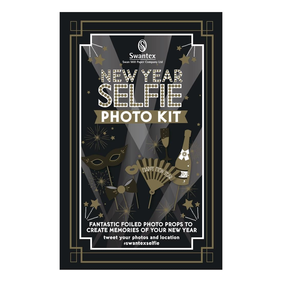 HY184 Swantex New Year Selfie Photo Kit (Pack of 8)