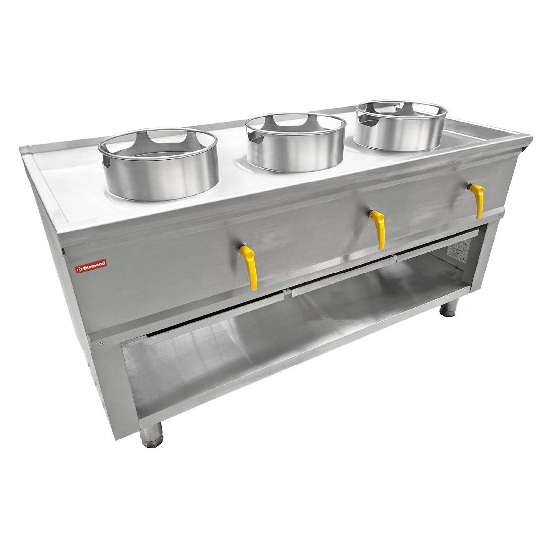 HY190 Diamond 3 Burner Wok Stove