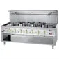 HY193 Diamond 7 Burner Wok Stove with Water Curtain