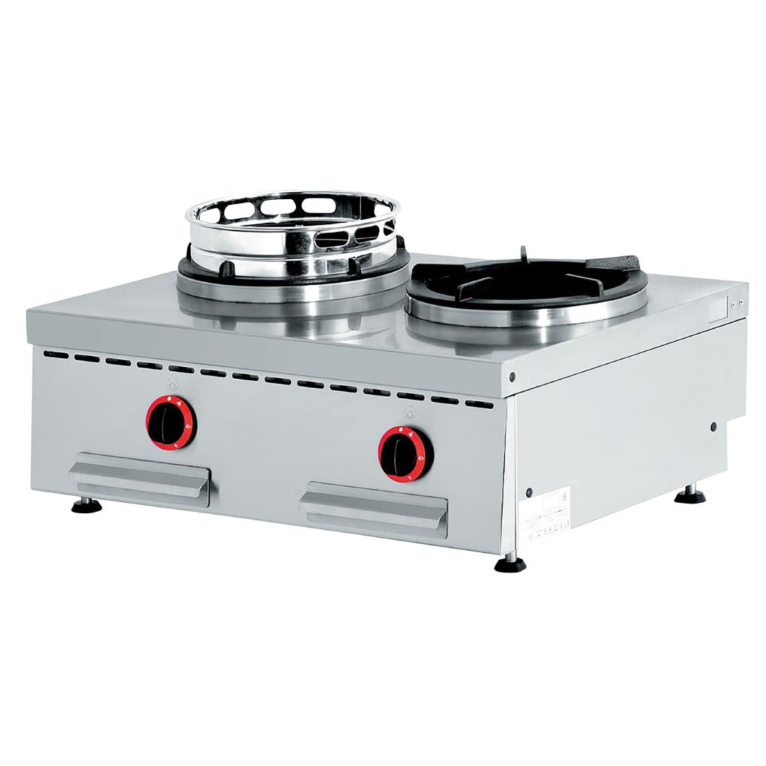 HY197 Diamond Countertop Gas Double Wok Burner WGX2-8/T