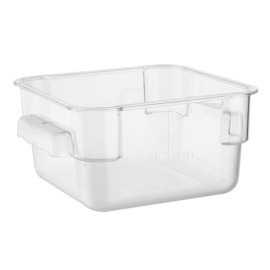 HY400 - Hygiplas Polycarbonate Square Storage Container 1.5Ltr
