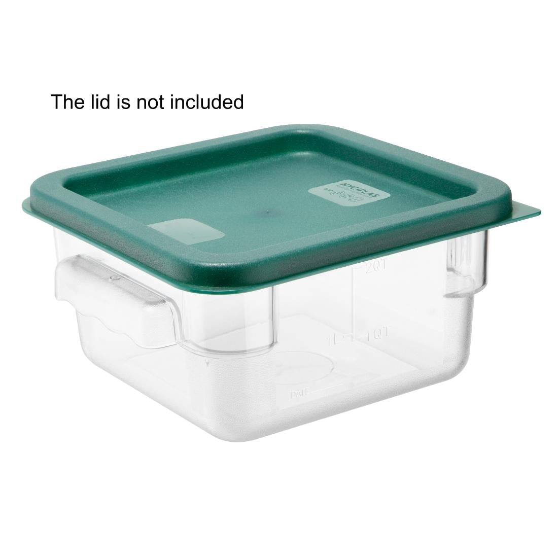 HY400 - Hygiplas Polycarbonate Square Storage Container 1.5Ltr