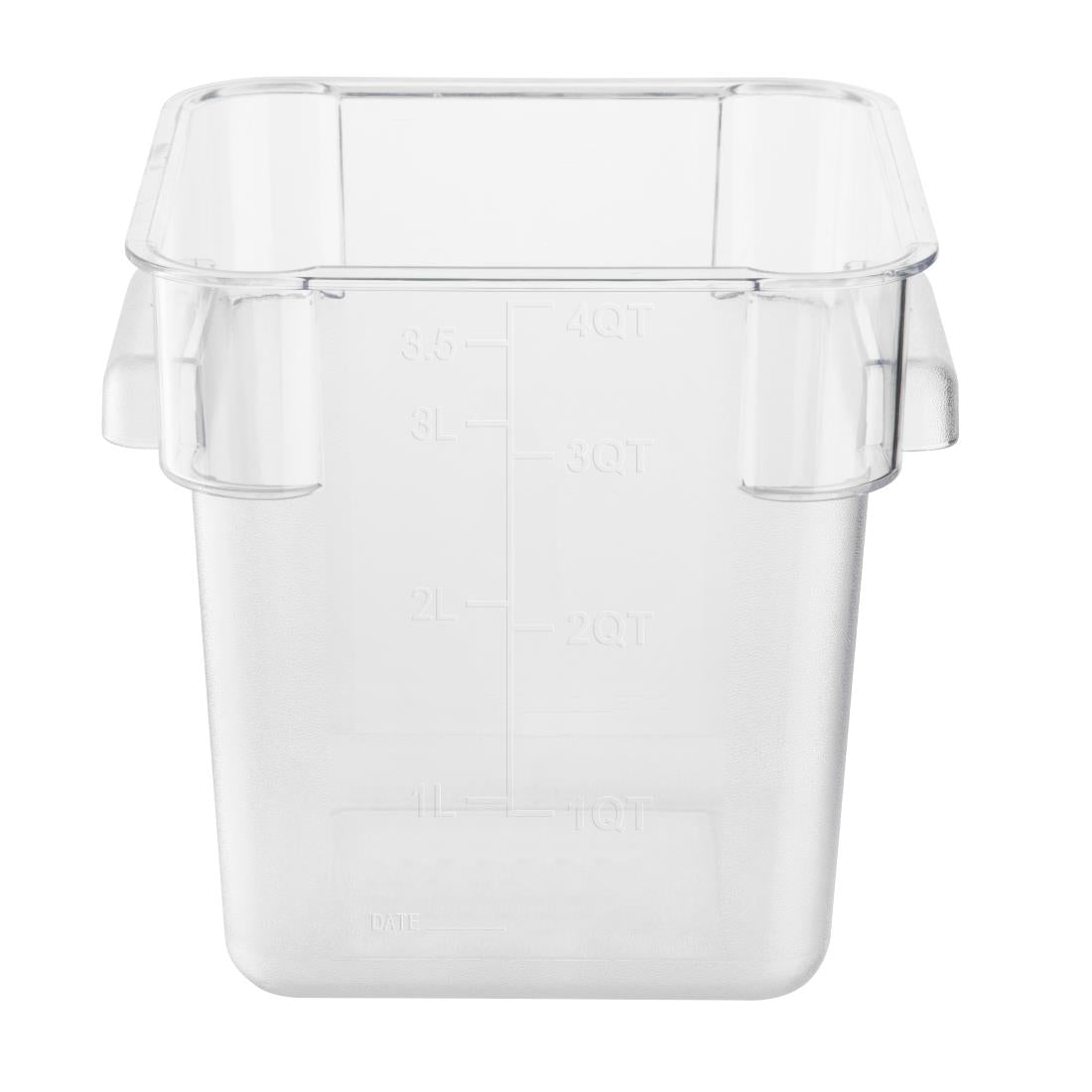 HY401 - Hygiplas Polycarbonate Square Storage Container 3.5Ltr
